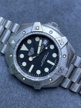  Pre TAG HEUER 840.006 Super Pro Auto Black 844 Submarine Dive Watch - $3,499.99
