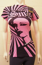Smet Christian Audigier Basic Crew Neck Petro Queen Studded Pink (XS) NEW - £13.53 GBP