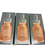 3 NYX Professional Makeup Total Control Pro Drop Foundation TCPDF17.5 Si... - £9.61 GBP