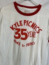 Vintage Kyle Canyon T Shirt Ringer Tee Disney 1980 Picnics 80s USA Large - $39.99