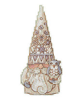 DIY Mill Hill Owl Gnome Christmas Counted Cross Stitch Kit - $15.95