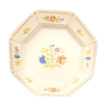 Nikko Classic Collection MAGENTA 4-Bread &amp; Butter Plates Octagonal Floral Japan - £23.68 GBP