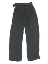 Pieces Sandra High Water Black Pants With Belt Size EU S - £18.98 GBP