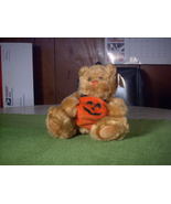 Vintage 2003 Wishpets Halloween Bear Plush Stuffed Animal Toy Punkin Pal... - £7.92 GBP