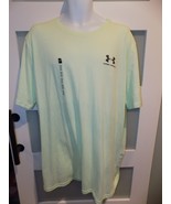 Under Armour Light Green SS Loose Fit Solid Shirt Size XXL Men&#39;s NEW - $22.25