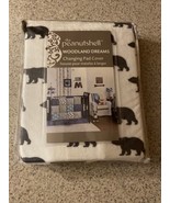 The Peanut Shell Woodland Dreams Bear Changing Pad Cover Peanutshell New! - $17.09
