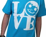 Neff Uomo Blu Turchese Love Statua Ciuccio Viso T-Shirt W11316 Nwt - $13.45