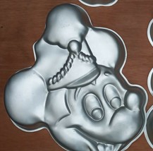 Cake Pan Mickey Mouse Aluminum Mold Baking Tool Party Birthday Kids 13x1... - £17.40 GBP