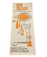 New Orleans Dining and Entertainment Restaurant Directory Brochure Vinta... - $178.51 MXN