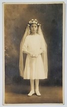 Nesbit Pennsylvania Young Girl 1st Communion Wool Family Postcard Y11 - £13.31 GBP