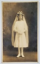 Nesbit Pennsylvania Young Girl 1st Communion Wool Family Postcard Y11 - £12.67 GBP