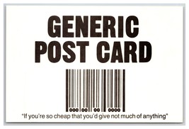 Generic Humor Comic Barcode Greetings UNP Continental Postcard O21 - $2.92