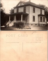 USA Unknown Location E.M. Bloodhart Two Story Home RPPC Antique Postcard - £37.89 GBP