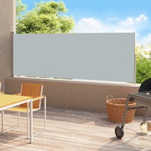  Side Awning Grey Polyester with PU coating, Powder-coated steel - $2,858.70 MXN