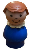 Vintage Fisher Price Little People Girl Brown Hair Blue Body - $6.92