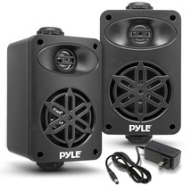 Bluetooth Indoor Outdoor Speakers Pair - 200 Watt Dual Waterproof 3.5 2-Way Full - £86.40 GBP