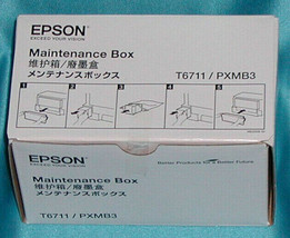 Genuine Epson WF-3540DTWF WF-7210 Maintenance tank box cartridge T6711 T... - £46.07 GBP