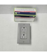 Leviton 15 Amp, Self Test, GFCI Outlet w/ Wall Plate, Gray, GFTR1-GY - $334.07 MXN