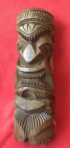 Fierce &amp; Fun Carved Heavy Wood Beguiling Tiki Spirit - $40.00