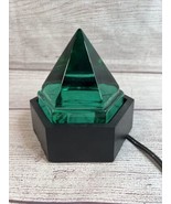 Vintage Ship&#39;s Deck Prism Light Green Glass Nautical Pyramid Boat Paperw... - $143.55