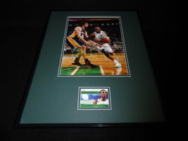 Paul Pierce 16x20 Framed Game Used Jersey &amp; Photo Display Boston Celtics - £62.27 GBP