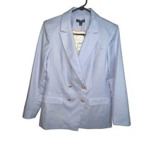 J.Crew $248 Greta Blazer Stretch Linen Blend Peri Breeze Blue Size 2 Style BX802 - £78.63 GBP