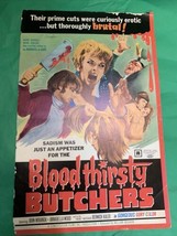 Bloodthirsty Butchers 1970s Poster Press Kit 70s Horror John Miranda LG ... - $24.75