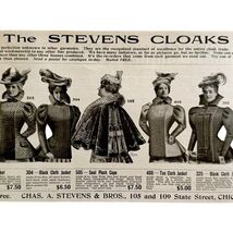 The Stevens Cloaks Jackets 1897 Advertisement Victorian Retail Chicago D... - $10.00