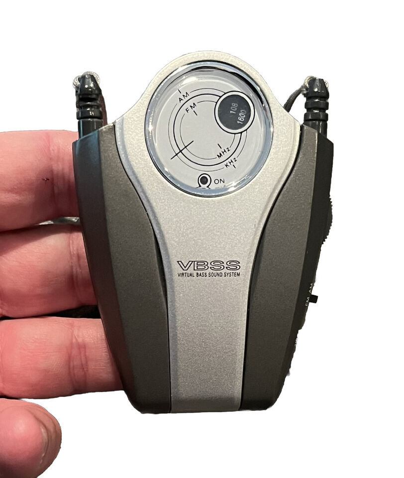 VBSS Virtual Bass Sound System AM/FM Mini Radio Stereo Portable Workout ... - $9.54
