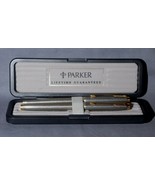 Minty Parker 75 Cisele Sterling  Fountain &amp; BP pen set Made in France un... - £273.33 GBP