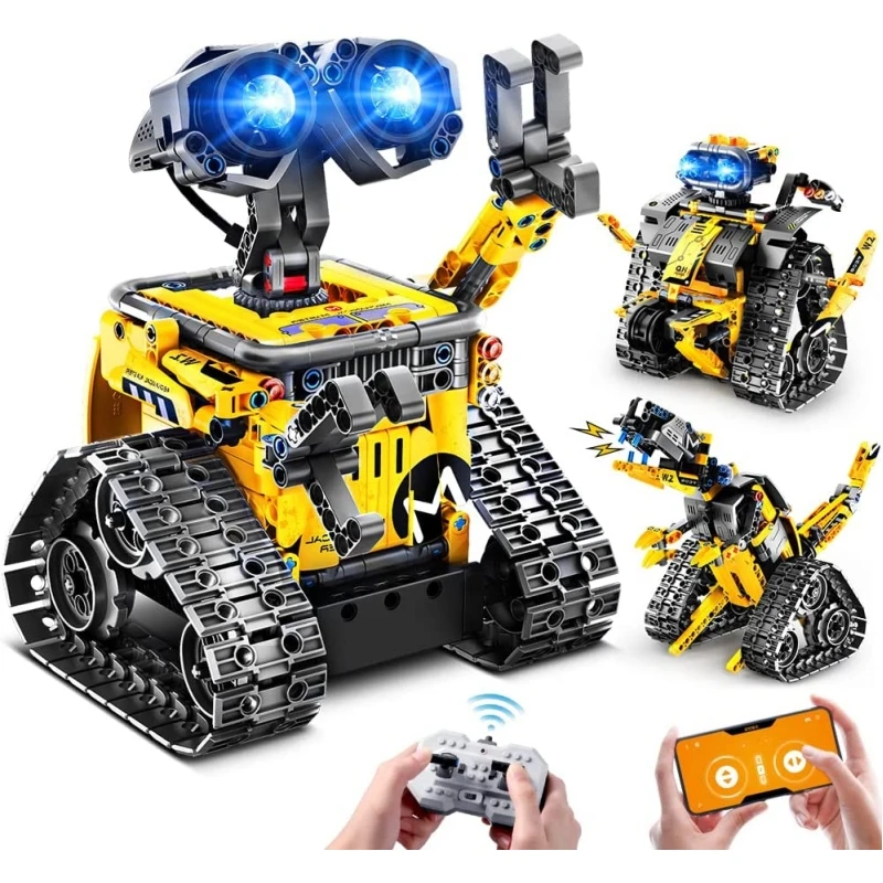 3 in 1 City Technical RC Car Robot Excavator Racing Car Building Blocks Remo - £57.19 GBP+