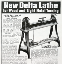 1941 Delta Lathe Wood Metal Advertisement Tools Milwaukee Wisconsin DWF23 - $24.99