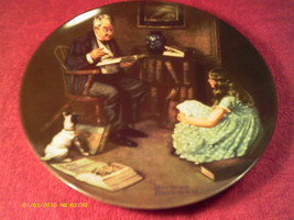 (P3) 8 1/2" Plate "The Storyteller" Norman Rockwell '84 - £3.13 GBP