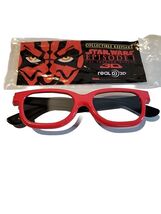 Star Wars Episode 1 The Phantom Menance Darth Maul 3D Glasses Collectible - $110.16 MXN