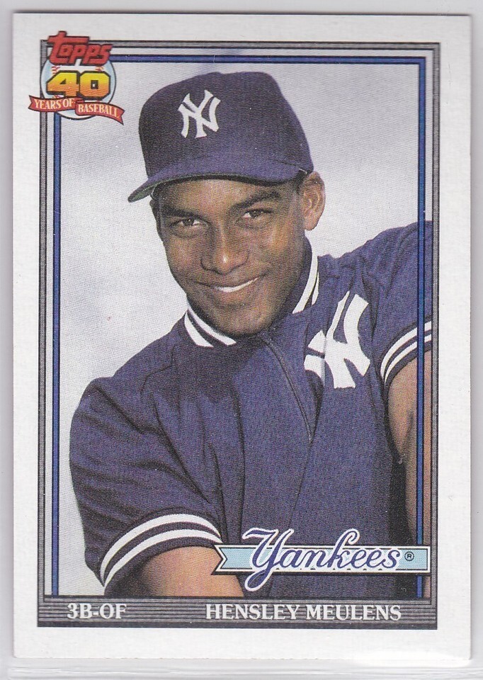 M) 1991 Topps Baseball Trading Card - Hensley Meulens #259 - $1.97