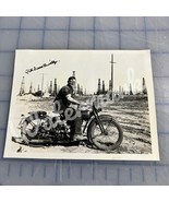 1920s Photograph Harley Davidson Motorcycle Southern California Oil Fields - $1,914.29 MXN