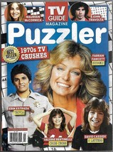 TV Guide Puzzler Magazine 1970s TV Crushes: Farrah-David Cassidy-Marsha-Valerie! - $5.93