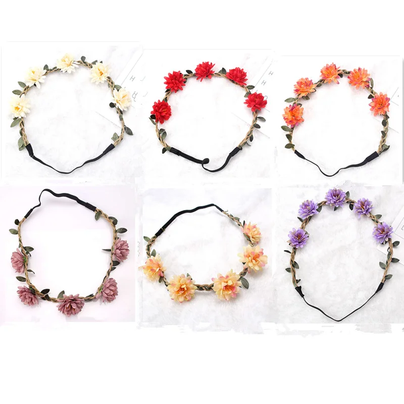 House Home Lady Girl Sweet Princess Wedding Flower Headband Boho Headwear Childr - £19.98 GBP