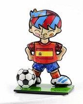 Romero Britto Spain Soccer Player Miniature Figurine World Cup #333131 Retired - £28.03 GBP