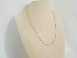 Department Store 18&quot; Gold Tone Fancy Chain Necklace Y346 - $11.51
