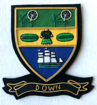 Hand Embroidered Irish County - Down - Collectors Heritage Item To Buy Cp Made - £18.09 GBP