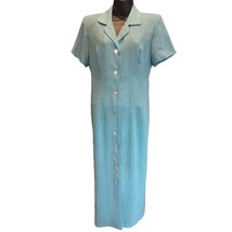 Donna Ricco Vintage &quot;91&quot; Women&#39;s Size 12 Blue Maxi Shirt Dress- NWOT - £21.90 GBP