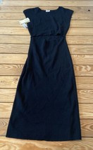 Wilfred Free NWT $98 Women’s Cut out Knit midi dress size L Black CA  - £38.64 GBP