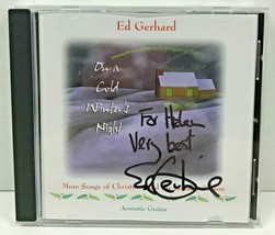 On a Cold Winter&#39;s Night Autographed/Signed By Edward Gerhard Christmas 1998 CD - £15.71 GBP