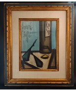 BERNARD BUFFET Lithograph, French Modernist &#39;Still Life With Bottle&#39; 196... - $200.00