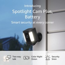 Ring Spotlight Cam Plus, Battery | Two-Way Talk, Color Night Vision, And... - £177.07 GBP