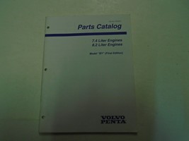 Volvo Penta Parts Catalog 7.4•8.2 Liter Engines Model &quot;BY&quot;  P/N 7797520-9 Boat - £14.95 GBP