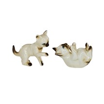 Vintage Bone China Siamese Kittens Cats Playing Miniature Figurine Set - £11.85 GBP