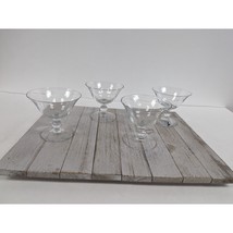 Imperial Candlewick Sundae Glasses 4 5/8&quot; Footed Tumbler Juice Set of 4 - £27.79 GBP