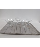 Imperial Candlewick Sundae Glasses 4 5/8&quot; Footed Tumbler Juice Set of 4 - £27.94 GBP